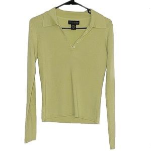 Banana Republic Merino Wool Polo Sweater